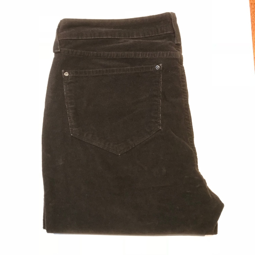 NYDJ Women's Black Corduroy Flare Pants